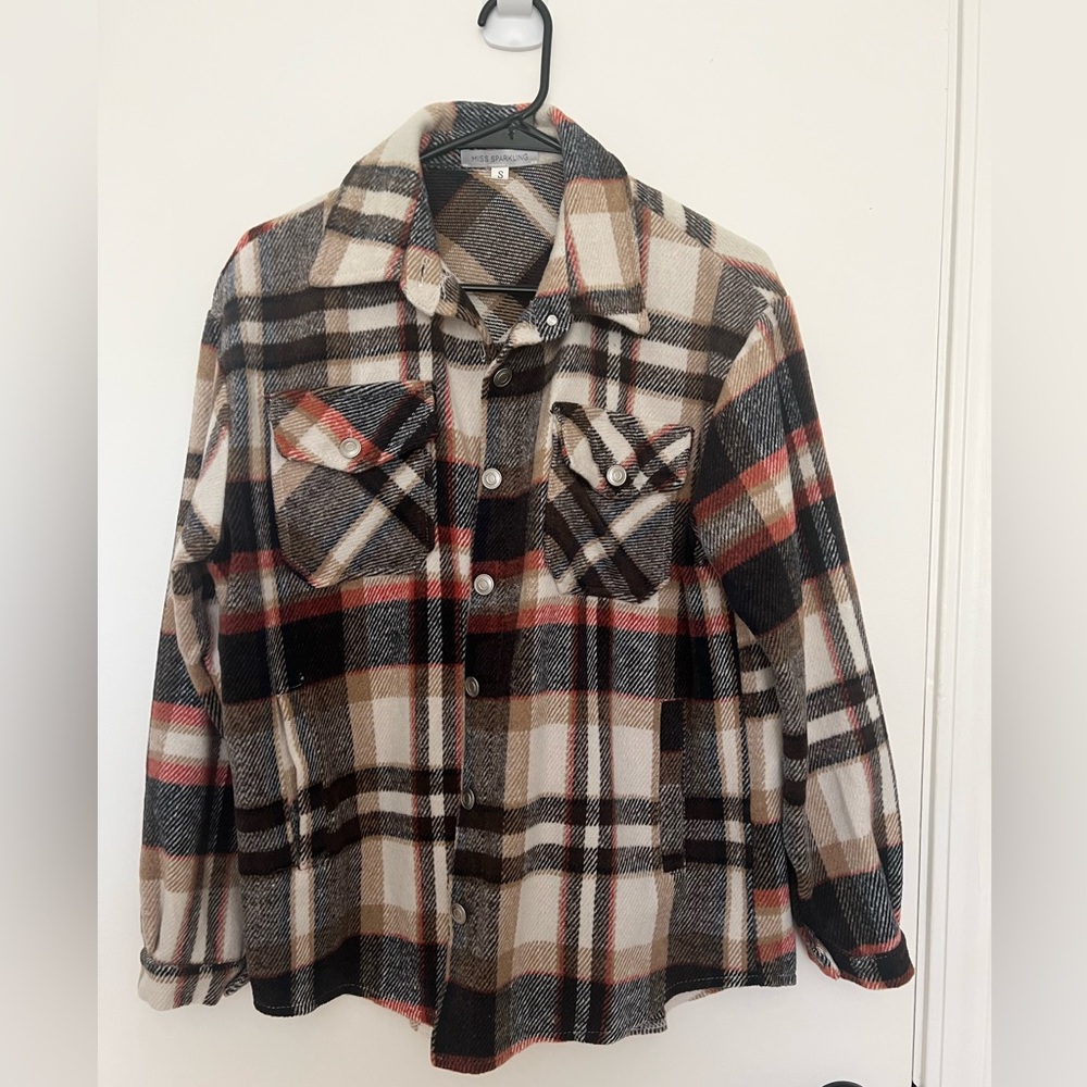 NWOT Plaid Shacket